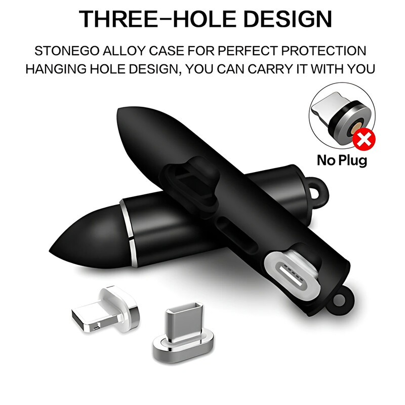 Univerzalni mini prijenosni adapter za kutiju za pohranu s metalnim magnetnim utikačem za iPhone Micro USBC tip C Magnetni punjač Organizator kabela