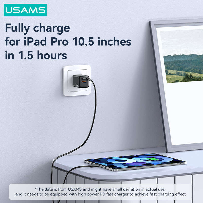 USAMS 30W PD USB C кабел за iPhone 14 Pro Max раиран USB кабел за бързо зареждане тип C за iPhone 13 12 11 X XS кабелно зарядно устройство