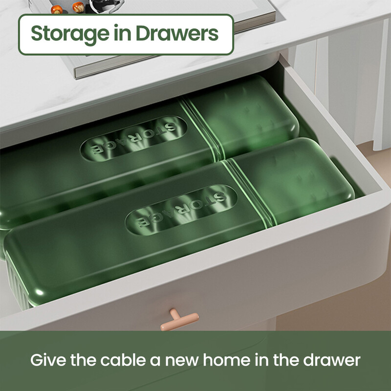 Kutija za pohranu kabela sa 7 odjeljaka Organizator Kutija za pohranu kabela punjača Višekratna upotreba Kutija za pohranu kabela Upravljanje za kućna putovanja