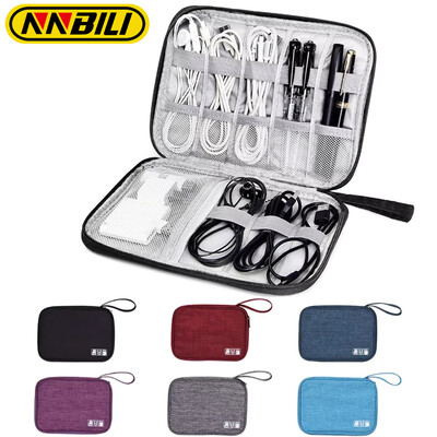 NNBILI Cablu Genți de depozitare Kit de sistem Carcasă Încărcător USB Telefon de date Căști Sârmă Pen Power Bank Dispozitive gadget digitale