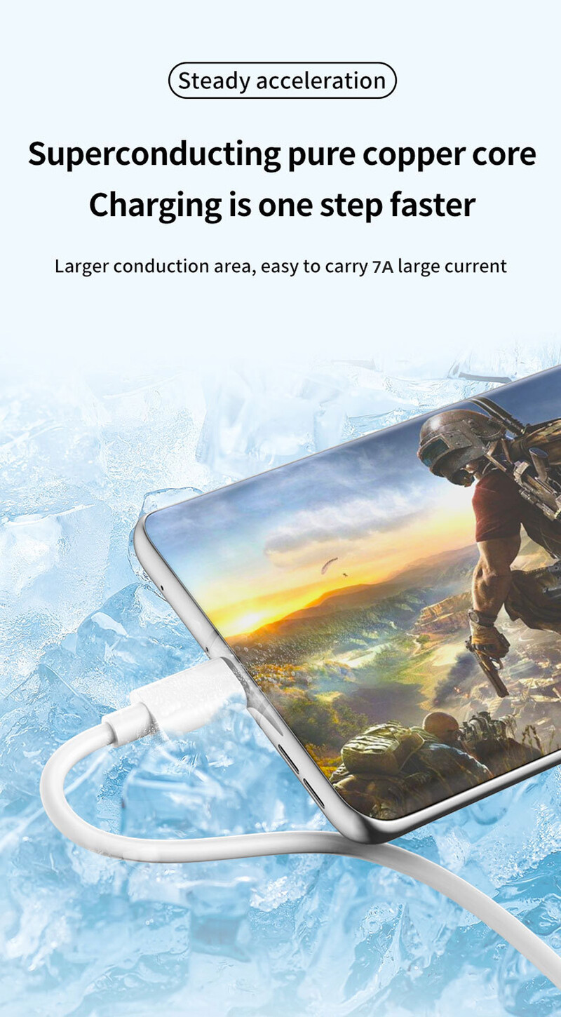 7A USB Type C Кабел за супер бързо зареждане за Huawei P40 P30 Mate 40 USB Fast Charing Data Cord за Xiaomi Mi 12 Pro Oneplus Realme