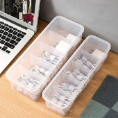 Prozirni kabel za punjenje Kutija za organizatore Kutija za upravljanje podatkovnim kabelima USB kutija za pohranu Mali stolni pribor Organizator i pohrana