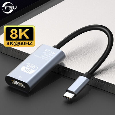 Adaptor femelă FSU tip C USB C la HDMI compatibil 8K, 4K compatibil pentru iPhone 16/15 Pro/Max MacBook Pro/Air iPad iMac și altele