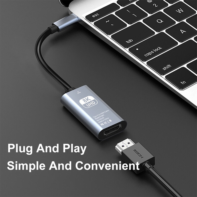 FSU tip C USB C na HDMI-kompatibilni ženski adapter 8K,4K kompatibilan za iPhone 16/15 Pro/Max MacBook Pro/Air iPad iMac i više