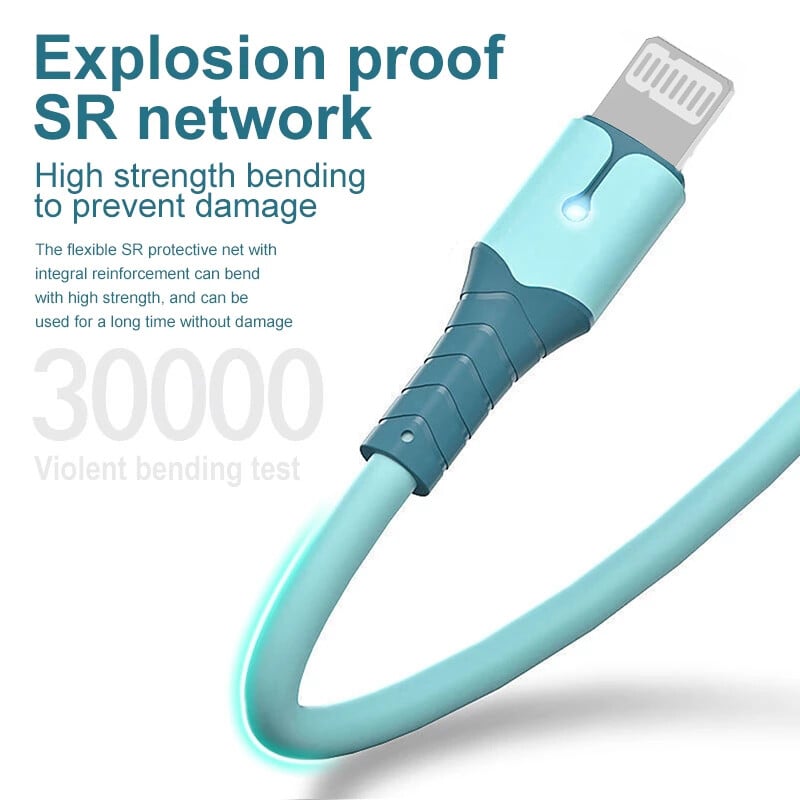 USB кабел за iPhone 14 13 12 11 Pro Max XS XR 6s 7 8 Plus iPad 3A Кабел за бързо зареждане USB към IOS кабел за данни Кабел за бързо зареждане