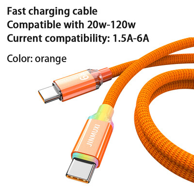 JINMUXI USB tip C kabel za brzo punjenje 20w-120w 1.5A-6A za Xiaomi Redmi Huawei Oppo Oneplus IPhone1516 podatkovni kabel za brzo punjenje