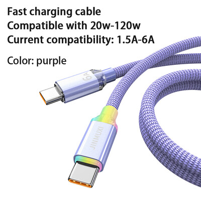 JINMUXI USB tip C kabel za brzo punjenje 20w-120w 1.5A-6A za Xiaomi Redmi Huawei Oppo Oneplus IPhone1516 podatkovni kabel za brzo punjenje