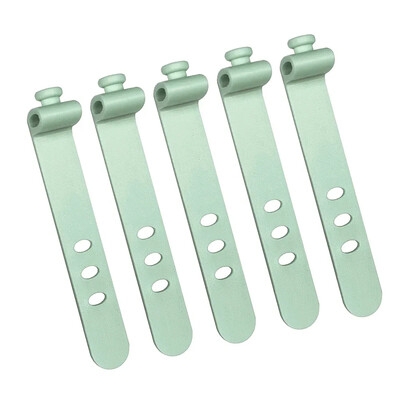 5PCS Organizator kabela za višekratnu upotrebu Stezaljka za slušalice Upravljanje kabelom punjača Linija s 3 rupe Linija držača za pohranu Trake za namatanje špulice