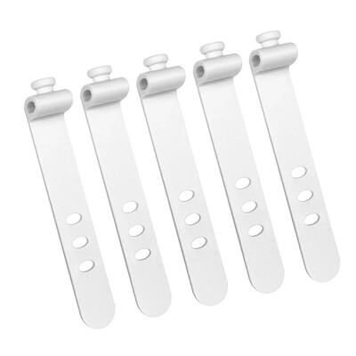 5PCS Organizator kabela za višekratnu upotrebu Stezaljka za slušalice Upravljanje kabelom punjača Linija s 3 rupe Linija držača za pohranu Trake za namatanje špulice