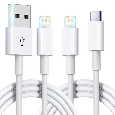 Cablu original USB PD Cablu de încărcare rapidă pentru Apple iPhone 15 14 13 12 11 Pro XS Max XR X 7 8 Plus iPad Air 2 Cablu de încărcare USB C