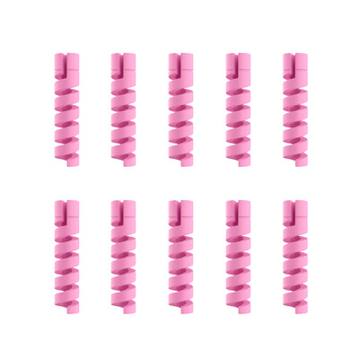 10 kom Zaštita kabela Silikonski kabel za punjenje Spiralni namotač Završetak žice Čuvar kabela Poklopac za telefon USB kabel punjača Dodaci