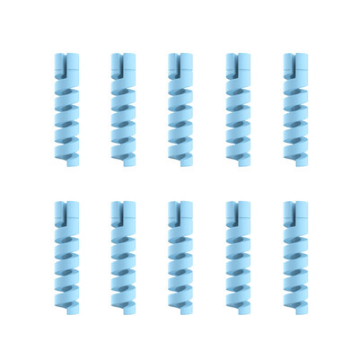 10 kom Zaštita kabela Silikonski kabel za punjenje Spiralni namotač Završetak žice Čuvar kabela Poklopac za telefon USB kabel punjača Dodaci