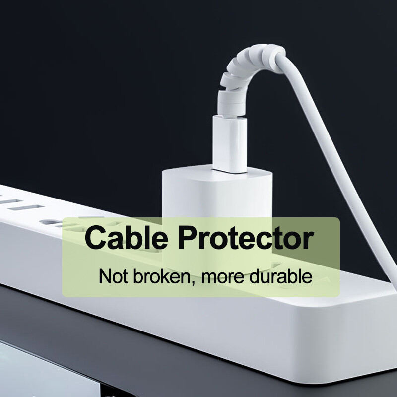 10 kom Zaštita kabela Silikonski kabel za punjenje Spiralni namotač Završetak žice Čuvar kabela Poklopac za telefon USB kabel punjača Dodaci
