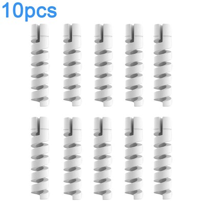 Untoom 10Pcs spiralni zaštitnik kabela za punjenje za mobilni telefon Silikonska fleksibilna žica za zaštitu kabela za miša Podatkovne linije mobilnog telefona