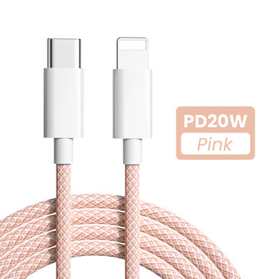 20 W PD USB C laidas, skirtas iPhone 14 13 12 Pro Max 11 8 7 Plus 6 XS greito įkrovimo USB-C laidas, skirtas iPad AirPods Pro 2 duomenų laidui 1/2M