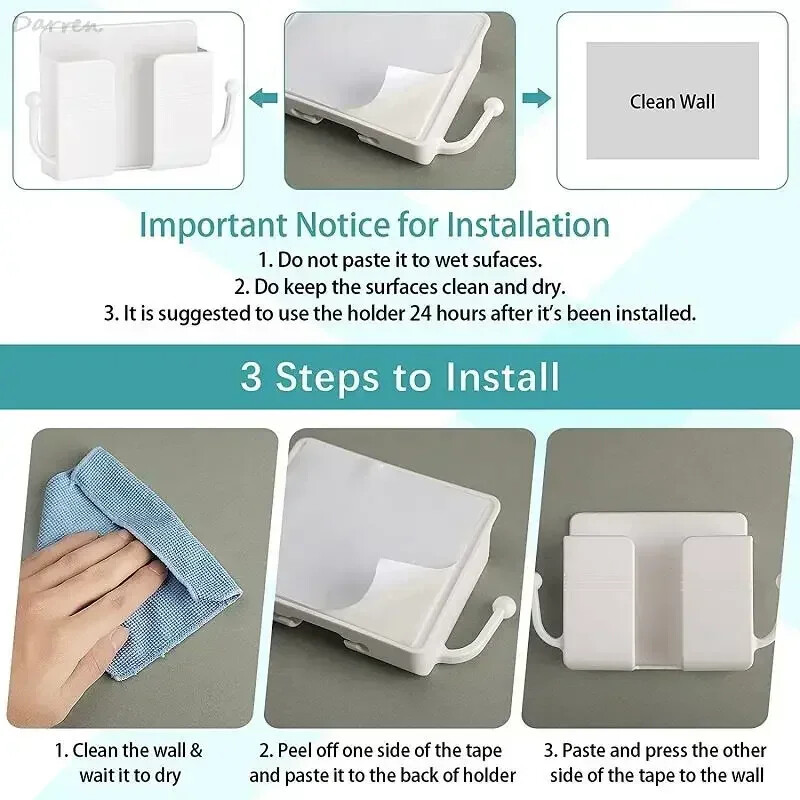 Zidni držač za telefon koji se ne probija, samoljepljivi organizator za kabele, kutija za punjenje mobilnog telefona, stalak za spavaću sobu, dnevni boravak