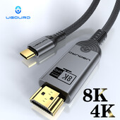 UGOURD USB tip C u HDMI 2.1 8K 4K HDTV pretvarač HDMI 2.0 kompatibilni kabel 8K/60Hz 4K120Hz za MacBook Pro iPad Pro Samsung