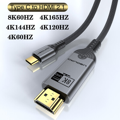 UGOURD USB tip C u HDMI 2.1 8K 4K HDTV pretvarač HDMI 2.0 kompatibilni kabel 8K/60Hz 4K120Hz za MacBook Pro iPad Pro Samsung