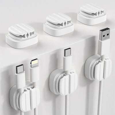 Kis süti alakú mobiltelefon adatkábel tároló kapocs USB típusú C kábel tároló kábel kezelő kapocs 3 db 6 db kábelrögzítő
