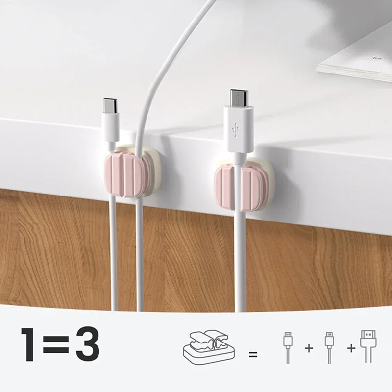 Kis süti alakú mobiltelefon adatkábel tároló kapocs USB típusú C kábel tároló kábel kezelő kapocs 3 db 6 db kábelrögzítő