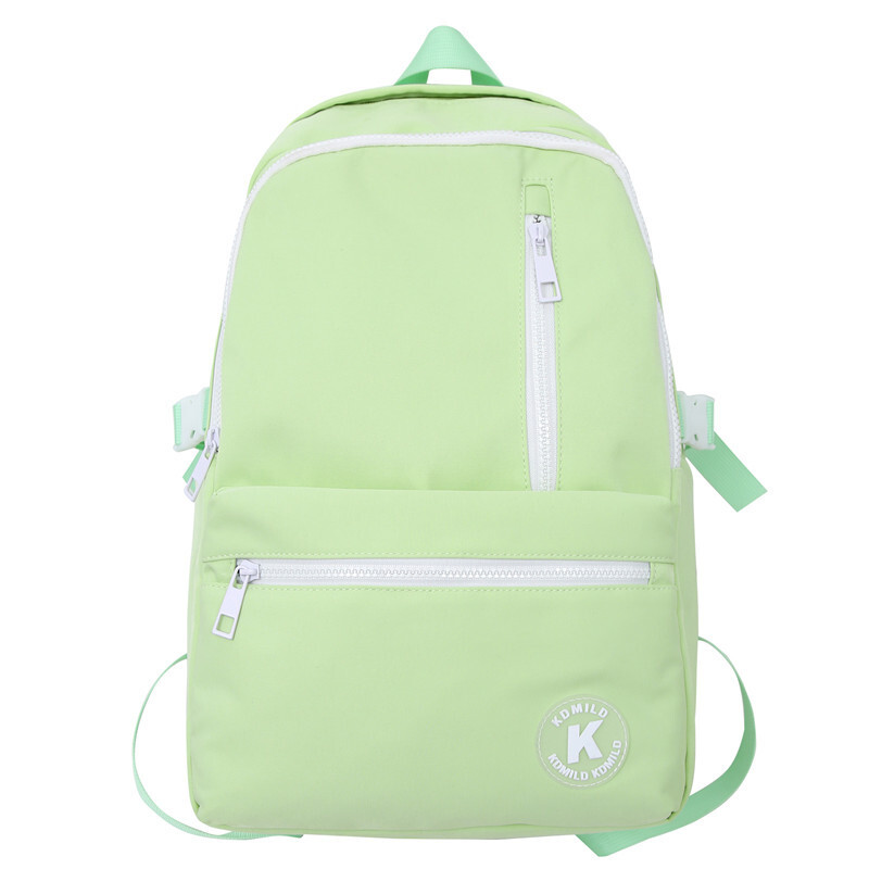 Jednostavan jednobojni svakodnevni ruksak. Korejski stil, moda, kontrastna boja, svježi ruksak za djevojčice, veliki kapacitet, školska torba, moderno