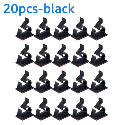 Untoom Cable Organizer Kabelių valdymo spaustukai Ausinių pelė Laido tvarkyklė Laido laikiklis Lankstus USB kabelio vyniotuvas, skirtas darbalaukio sienai