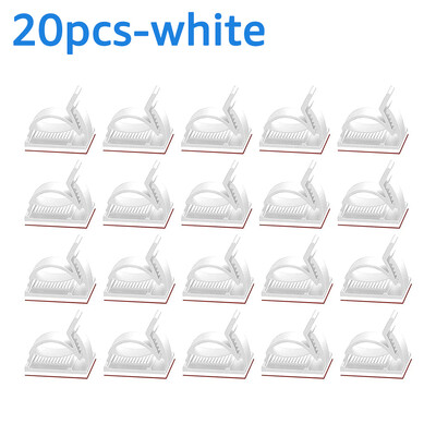 Untoom Cable Organizer Kabelių valdymo spaustukai Ausinių pelė Laido tvarkyklė Laido laikiklis Lankstus USB kabelio vyniotuvas, skirtas darbalaukio sienai