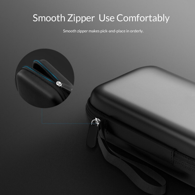 Nešiojamas USB kabelio laikiklis su diržo kabelio valdymo laikikliu, vandeniui atsparus laikymo krepšys, skirtas kietojo disko maitinimo bloko ausinėms