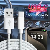 Za iPhone 15/15 Pro/15 Pro Max/15 Plus Carplay kabel USB C mobilni telefon Kabel za brzo punjenje Najlonski pleteni kabeli za igru u automobilu