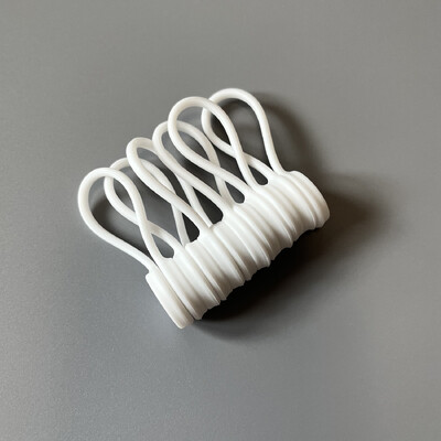 6 vnt. daugkartinio naudojimo susukami silikoniniai raiščiai su stipriu magnetu, kad būtų galima sujungti organizavimo laidą Ausinių laidai USB įkrovimo laidas