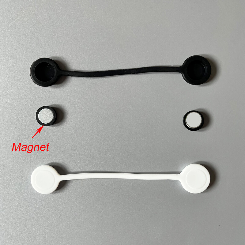 6 vnt. daugkartinio naudojimo susukami silikoniniai raiščiai su stipriu magnetu, kad būtų galima sujungti organizavimo laidą Ausinių laidai USB įkrovimo laidas