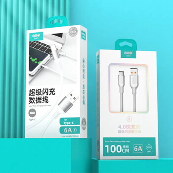 Καλώδιο φόρτισης Kiki Shoot 6a Super Fast Charging Data Cable 4.0 Charging Charging for Huawei Xiaomi Type-c Καλώδια ταχείας φόρτισης USB 1m Καλώδιο δεδομένων