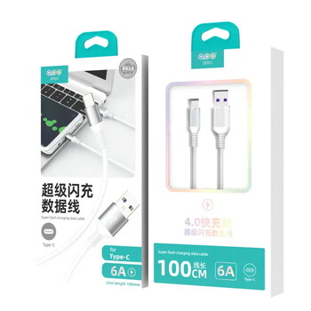 Καλώδιο φόρτισης Kiki Shoot 6a Super Fast Charging Data Cable 4.0 Charging Charging for Huawei Xiaomi Type-c Καλώδια ταχείας φόρτισης USB 1m Καλώδιο δεδομένων