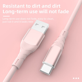 2.1A Καλώδιο γρήγορης φόρτισης USB Type C Καλώδια δεδομένων εξαιρετικά γρήγορης φόρτισης για iPhone 15 Samsung Realme Xiaomi Huawei Oneplus POCO OPPO