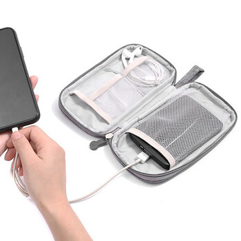 Τσάντα αποθήκευσης 1PC Portable Cable Organizer για Power Bank Θήκη ψηφιακής καλωδίου Θήκη για ακουστικά Θήκη ακουστικών Κουτί φόρτισης