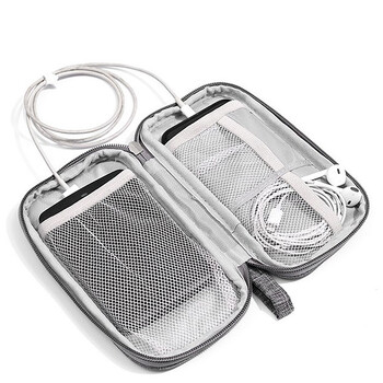 Τσάντα αποθήκευσης 1PC Portable Cable Organizer για Power Bank Θήκη ψηφιακής καλωδίου Θήκη για ακουστικά Θήκη ακουστικών Κουτί φόρτισης