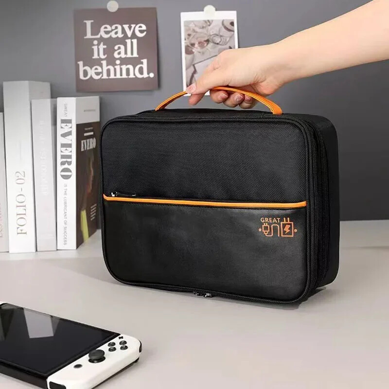 Nešiojamas duomenų kabelio saugojimo krepšys Skaitmeninis USB įkroviklis Ausinių laidas Power Bank Organizer Box Kelioninio rinkinio laikymo dėklo maišelis