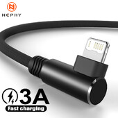 2m 3m 90 градуса USB кабел за бързо зареждане за iPhone 14 13 12 11 Pro Max XS XR 8 7 6 Plus SE iPad Apple Wire Data Charger Кабел 2 3 m