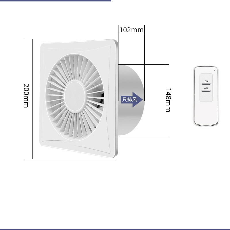 Kupaonski ispušni ventilator zidni ventilacijski ventilator kuhinja kućanski WC ispušni ventilator kupaonski ispušni ventilator snažan tihi