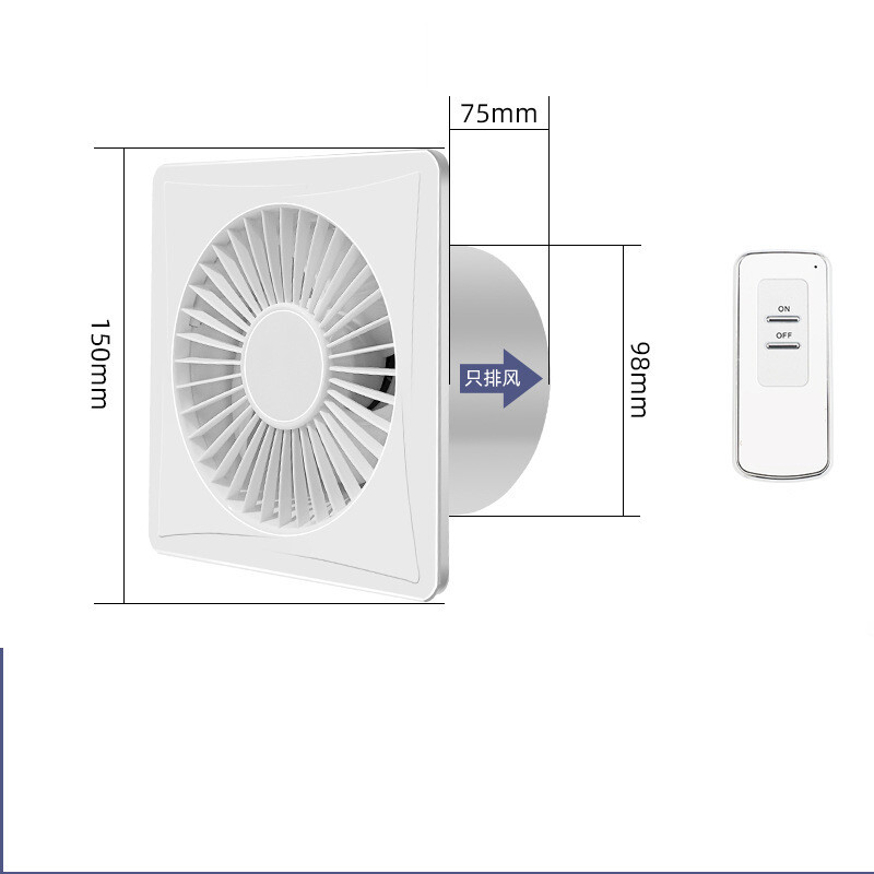Kupaonski ispušni ventilator zidni ventilacijski ventilator kuhinja kućanski WC ispušni ventilator kupaonski ispušni ventilator snažan tihi