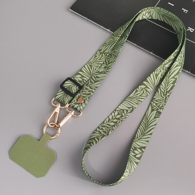 Värvitud Crossbody Mobiiltelefoni kaelapaela rihm reguleeritav kaela riputusnöör koos tihendiga klambriga kaotsiminekuvastane universaalne telefoniümbrise kaelapael