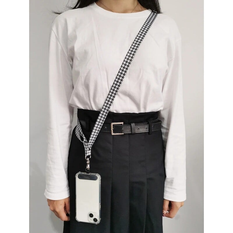 Snur pentru telefon mobil, curea reglabilă pentru telefon mobil, cu garnitură universală pentru toate accesoriile pentru carcasa telefonului