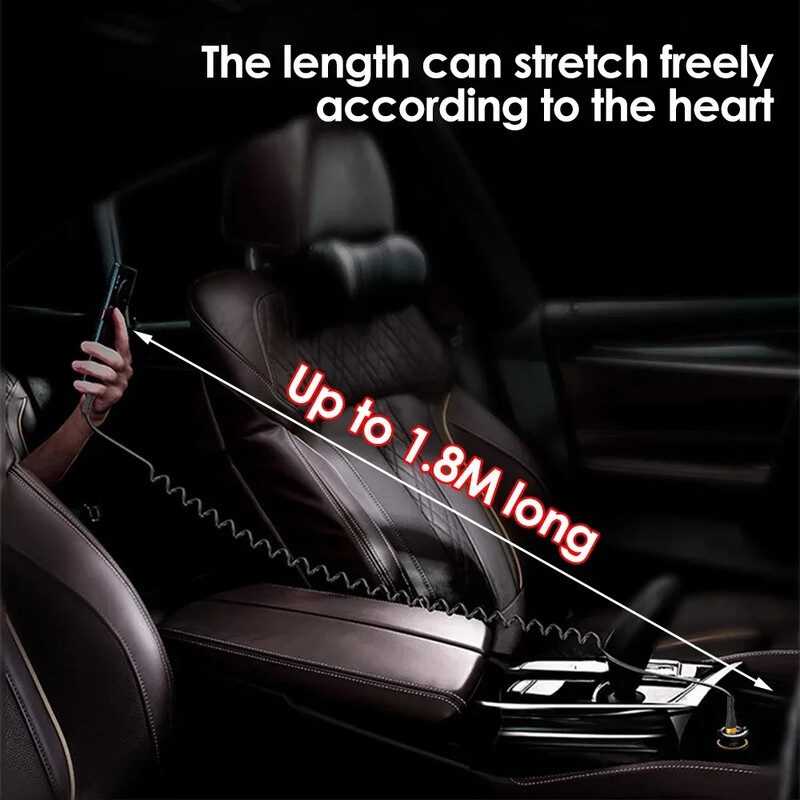 PD 120W opružni USB tip C kabel za iPhone 15 Pro Max Kabel za brzi punjač Dual USB C podatkovni kabel za Samsung Xiaomi Huawei telefon