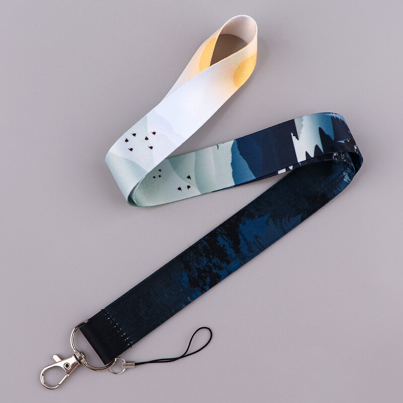 Minimalistinio stiliaus kredencialų laikiklis kalnų kaklo dirželis Telefono dirželis ID Ženkliuko laikiklis Virvelė Raktų pakabukas Raktų pakabukai Priedai