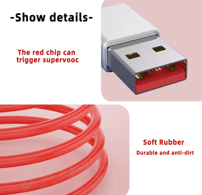 100w Oneplus 12 11 10 Ace 3 Pro Supervooc Kabel punjača 90 stupnjeva Game Elbow Kabel Usb C Super brzo punjenje One Plus Phone Cabo