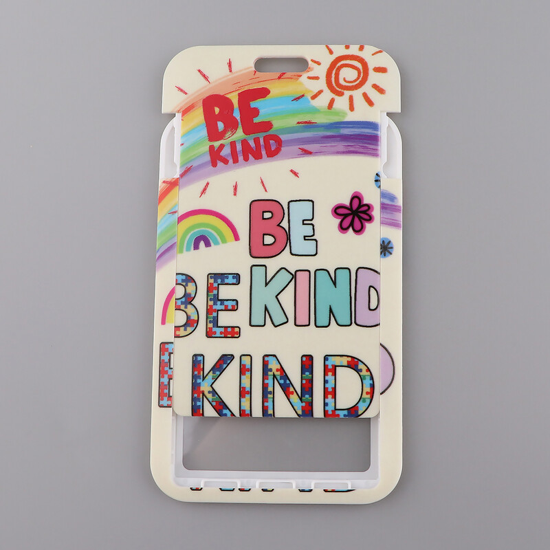 Rainbow Lucky Day Pink Uzica za remen za telefon u obliku srca, privjesak za USB ključeve, držač za bedž za osobnu iskaznicu, crtani konop za bedž za mobilni telefon LX1155