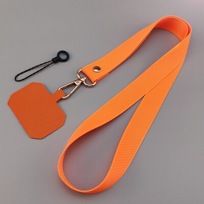 Дълги едноцветни издръжливи презрамки за мобилен телефон Връзка за широколентова верига, прашка, висулка, въже за врата, простота, висулка против изгубено въже