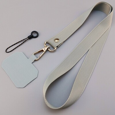 Дълги едноцветни издръжливи презрамки за мобилен телефон Връзка за широколентова верига, прашка, висулка, въже за врата, простота, висулка против изгубено въже