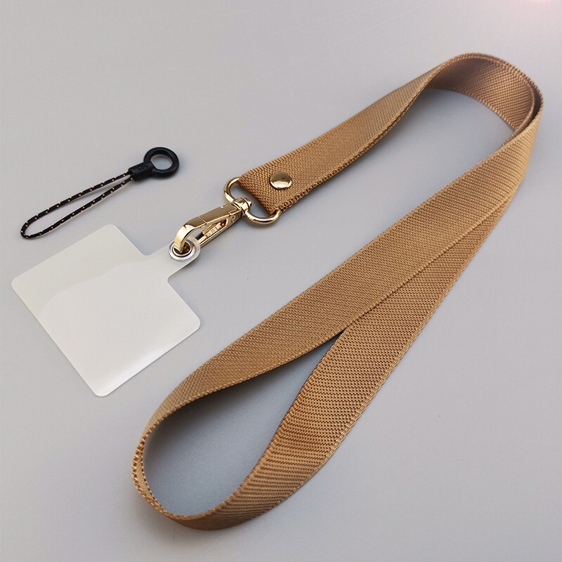Дълги едноцветни издръжливи презрамки за мобилен телефон Връзка за широколентова верига, прашка, висулка, въже за врата, простота, висулка против изгубено въже