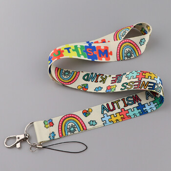 Nurse Doctor Lanyard Κάτοχος ταυτότητας Rainbow Κάτοχος διαπιστευτηρίων Λυχνίες λαιμού Αξεσουάρ για αυτισμό Αξεσουάρ για κινητά τηλέφωνα